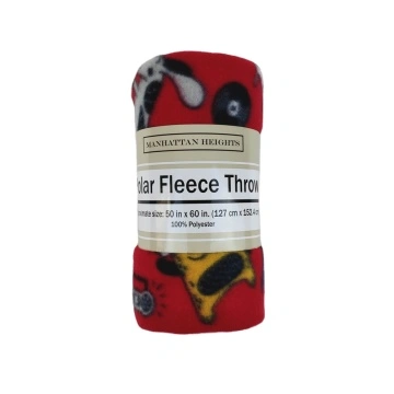 Manhattan heights polar fleece throw clearance